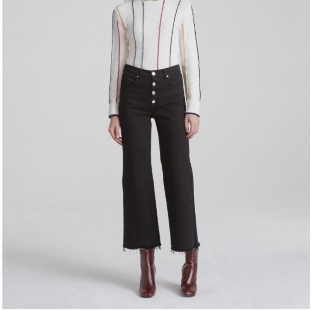 rag & bone High Rise Ankle Justine with Button Fly